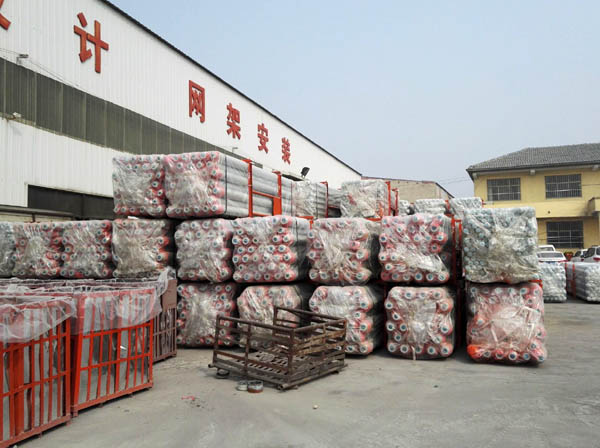 灵宝网架成品待发